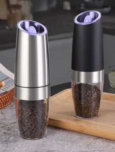 Wholesale Eco-Friendly Portable Gravity Salt and Pepper Mill with LED Light Automatic Pepper Grinder <strong>Spice</strong> Tools - Product Image 5