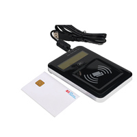 Lector de tarjetas MIFARE RFID NFC 13,56 MHz Lector de escritorio USB con soporte ACR1222L