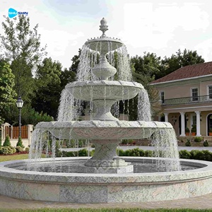 Fontane d'Acqua Classiche a 3 Livelli in Marmo per Esterni di Ville in Vendita - Product Image 5