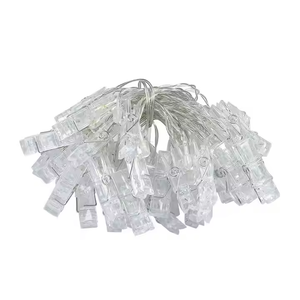 Clip <span class=keywords><strong>LED</strong></span> Cadena de luces Clip DE FOTOS Caja de batería de color Control remoto Decoración de fondo Luces Festivas Navidad Decorativas - Product Image 4