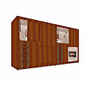 WE Brand Youth Hostel Sleep Pod Capsule Hotel Sleep Box <span class=keywords><strong>Lit</strong></span> pour la maison Lits confortables pour dormir pour la maison et les voyages - Product Image 4