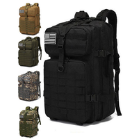 2025 baru kualitas tinggi 45L 50L 900D ransel taktis tahan air dengan Molle kamuflase Khaki hitam Pak serangan tas ponsel