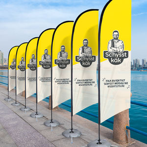 Banderas y Pancartas Promocionales Personalizadas, Kit de Asta para Bandera de Pluma, Banderas en Forma de Lágrima para Publicidad - Product Image 2