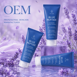Espuma Limpiadora Facial con Péptidos de Cobre Azul, Lavado Facial Suave de Limpieza Profunda, Fabricante de Productos para el Cuidado de la Piel con Etiqueta Privada OEM Personalizada - Product Image 3