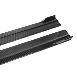 Falda lateral estilo FD de fibra de carbono para <span class=keywords><strong>Mercedes</strong></span> <span class=keywords><strong>Benz</strong></span> <span class=keywords><strong>CLA</strong></span> clase W118 deportes 2020 + faldas laterales de fibra de carbono negro brillante W118 - Product Image 5