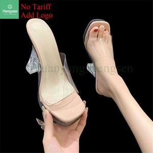 Sandales pour femmes à talons hauts, grande <span class=keywords><strong>taille</strong></span> <span class=keywords><strong>44</strong></span> 45, mode, bout carré, talon épais, couleur abricot - Product Image 2