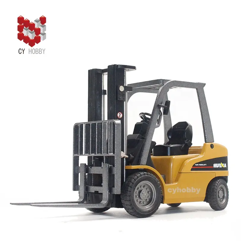 Huina 1717 1:50 die cast forklift truck static model construction truck series