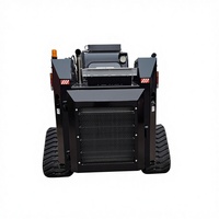 Chargeur frontal sur chenilles hydraulique puissant, chargeur frontal, 1200 kg, 1500 kg, moteur haute puissance, moteur PLC, lame à neige, commande par joystick