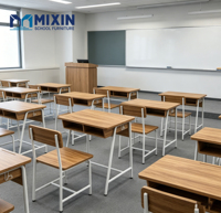 Meubles d'école pour enfants personnalisables, bureau et chaise, grand bureau, tables et chaises pour étudiants, salle de classe individuelle, durable