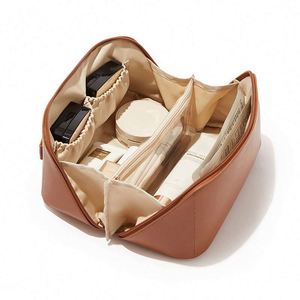 Custom Makeup Portable Pu Leather Waterproof Toiletry <b>Pouch</b> Travel <b>Make</b> <b>up</b> Multifunctional Cosmetic Bag for Women - Product Image 1