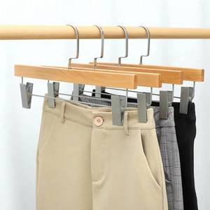 Lavinia vente en gros de <span class=keywords><strong>cintre</strong></span> à pince blanc personnalisé <span class=keywords><strong>cintre</strong></span> en bois de velours en métal noir avec pince - Product Image 3