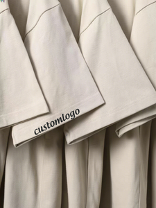 Custom Men's High Quality 320gsm 100% Cotton <strong>T</strong>-<strong>shirt</strong> Gym <strong>T</strong>-<strong>shirts</strong> Screen Printing Silicone Printing Men Heavy Weight <strong>T</strong>-<strong>shirts</strong> - Product Image 2