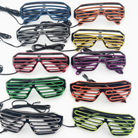 Lunettes de fête lumineuses à effets LED PARTYMENT pour concerts nocturnes et événements festifs