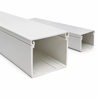 Goulotte de câblage en PVC grande taille, haute capacité, avec couvercle amovible