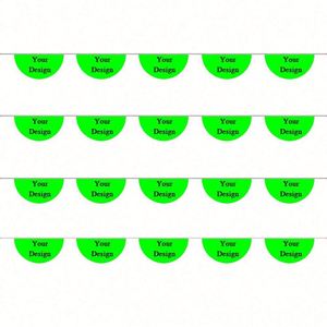 Custom Eco-Friendly Polyester Pennant Flags <b>Banner</b> with Digital Printing for Party Decor - Product Image 5