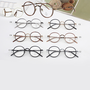 Gafas de último diseñador <span class=keywords><strong>2023</strong></span>, gafas de bloqueo de luz azul, montura óptica de Metal <span class=keywords><strong>para</strong></span> mujeres y hombres, gafas redondas de bloqueo de luz azul - Product Image 1