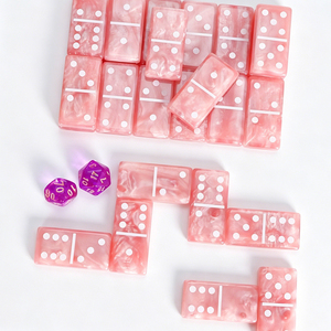 Juego de Fichas de Dominó de Resina Acrílica Clásicas Personalizadas al por Mayor, Juego de Dominó de 28 Piezas con Logotipo Personalizado para Diversión y Juego para Adultos - Product Image 1
