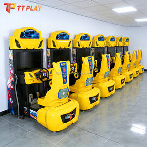 Machine de jeu vidéo de course automobile d'arcade pour deux joueurs, écran intérieur 32 pouces, simulateur de conduite à monnayeur, équipement à vendre - Product Image 2