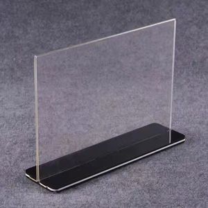 Fabrika doğrudan satış promosyon ekran standı t-şekilli çift taraflı menü tutucu standı - Product Image 2