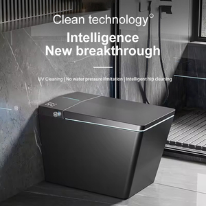 2026 New Luxury Tankless Bidet Heated Floor Mounted Square Matte <b>Black</b> Ceramic Intelligent Smart Toilets ST-F2 Heated Seat Ensur - Product Image 4
