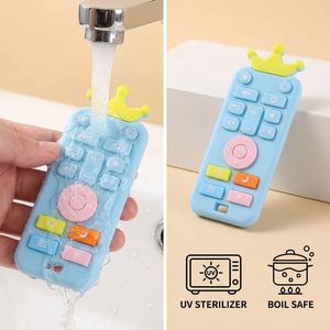 Mordedor de Silicona con Forma de Control Remoto para Bebés, Juguete Sensorial Suave para Masticar, Alivio para la Dentición, Regalo para Baby Shower - Product Image 4