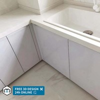 Meubles de cuisine modulaires de luxe modernes personnalisés George Group, finition stratifiée, robinet, marbre/résine, qualité E0/E1, imperméables