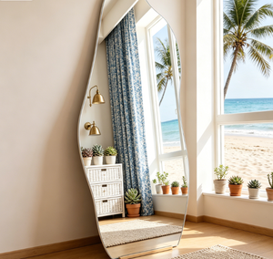Espejo Decorativo Artístico con Forma de Nubes Irregulares, Espejo de Cuerpo Entero Plateado con LED, Tendencia 2023, Tamaño Personalizado para Decoración Navideña del Hogar - Product Image 4