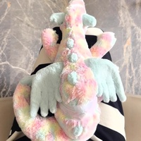 Peluche Dragon Bonbon Arc-en-ciel Version Haute Qualité 50-160cm Super Douce Rembourrée en Coton PP Anti-Stress Saint-Valentin