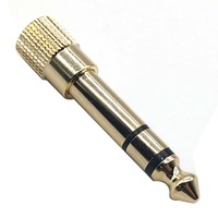 Mini conector de teléfono de 3,5mm hembra a macho estéreo de 6,35mm convertidor de conector de audio