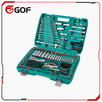 Jeu de 216 pièces de clés à cliquet rapides en acier au carbone, tournevis et douilles, pour réparation automobile, bricolage et usage domestique, avec mallette rigide OEM