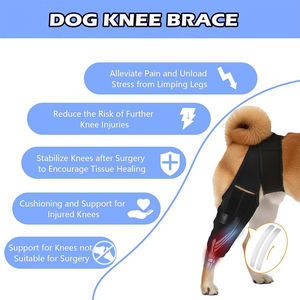 ผ้าพันเข่าสำหรับสุนัขขนาดเล็กและขนาดใหญ่ ช่วยพยุงขาหลังและขาหน้า บรรเทาอาการปวด ฟื้นฟูอาการบาดเจ็บ ปลอกพันเข่าสำหรับสัตว์เลี้ยง - Product Image 3
