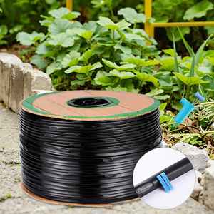 Juego completo de cinta de riego por goteo agrícola de 16mm Tipo de parche de tubería de riego por goteo de doble orificio Material PE - Product Image 1
