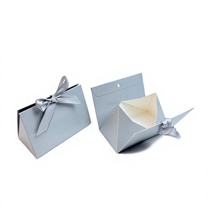 Luxury Custom Mini Gift Paper <b>Bag</b> Without Handle art paper gift shopping <b>bags</b> reusable for presents - Product Image 2