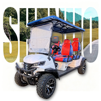 Voiturette de golf électrique, véhicule de mobilité personnelle 4 places, buggy de tourisme pour villas de luxe