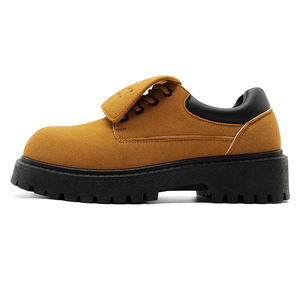 Bottes pour hommes en <span class=keywords><strong>camel</strong></span> à col rabattable, bottes à plateforme à lacets, chaussures confortables antidérapantes pour un usage quotidien et en extérieur - Product Image 6