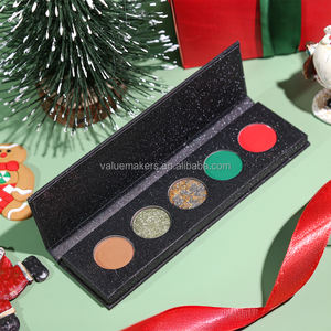 Mỹ phẩm bán buôn Shiny <span class=keywords><strong>Eyeshadow</strong></span> đen tím <span class=keywords><strong>Eyeshadow</strong></span> Goth trang điểm Palette 5 màu DIY <span class=keywords><strong>Eyeshadow</strong></span> Palette - Product Image 3