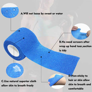 Bandage <span class=keywords><strong>de</strong></span> compression cohésif adhésif coloré pour les premiers soins, <span class=keywords><strong>bande</strong></span> <span class=keywords><strong>de</strong></span> sport élastique pour entorses et gonflement <span class=keywords><strong>de</strong></span> la cheville et du poignet - Product Image 4