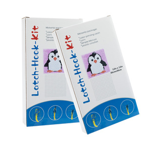Kits de ganchos de pestillo personalizados, almohada de pingüino bonito, aguja de ganchillo, hilo liso, <span class=keywords><strong>punto</strong></span> de <span class=keywords><strong>cruz</strong></span>, gancho de pestillo, Kits de alfombras <span class=keywords><strong>para</strong></span> decoración de interiores de adultos - Product Image 6