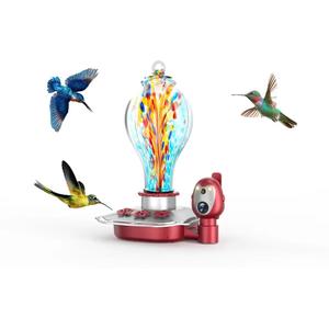 Caméra intelligente solaire à vente chaude aux États-Unis, caméra WIFI à distance HD pour l'observation des oiseaux, mangeoire à oiseaux intelligente en verre - Product Image 1