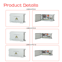 Boîtier de Combinaison PV en Métal pour Chaînes de Panneaux Solaires, Boîtier de Distribution DC1000V avec Protection Contre les Surtensions pour Système Solaire