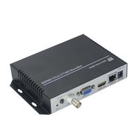 Decodificador H.265 4K IP a HDMI VGA CVBS, Receptor de Transmisión de Video Multiprotocolo SRT/RTMP/UDP/HLS