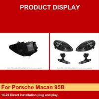 Ensemble de phares J ONE LCI pour Porsche Macan 95B 2014-2022, projecteur LED, feux de jour DRL, remplacement des phares avant, paire