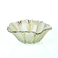 Groothandel duurzame ecovriendelijke gepolijste onregelmatige glazen fruitplateau set voor bruiloften, restaurants & thuisgebruik, luxe stijl