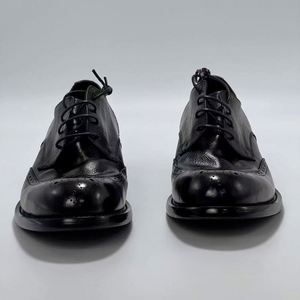 Chaussures pour hommes en cuir véritable, style rétro, avec lacets et construction Goodyear, semelles en cuir véritable, style britannique, rehaussantes, pour affaires - Product Image 3