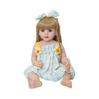 Muñeca Reborn de Simulación de 22 Pulgadas, Juguete de Niña, Muñeca de Silicona Suave para Vestir, Estilo Personajes, Venta al por Mayor