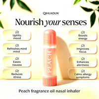 Inhalateur nasal à la pêche pour soulager les migraines et les nausées, fabriqué en Chine avec des huiles essentielles biologiques, pour les maux de tête de tension