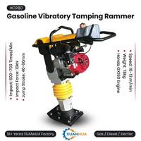 Compacteur vibrant à essence HCR80 10Kn 78Kg pour terrassement, remblais de fosses et sous-couche routière - Usine XUANHUA