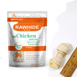Pal's Delight 2.5 \ "Os en cuir de poulet à haute teneur en protéines 10CT Gâteries à la viande pour chiens Snack sain Nettoyer les dents Rawhide Chews Pet Food - Product Image 1