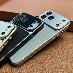 Funda Magnética de Cuero PU con Electrochapado Avanzado para iPhone 18 14 15 16 17 Pro Max con Película Protectora de Lente HD y Cubierta Trasera Antigolpes - Product Image 3