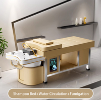 Lit de shampooing de Spa de tête de salon le plus vendu avec le lit électrique de shampooing de Massage thaïlandais de réservoir d'eau aucune plomberie